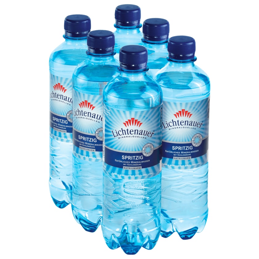 Lichtenauer Mineralwasser Spritzig 6x0,5l